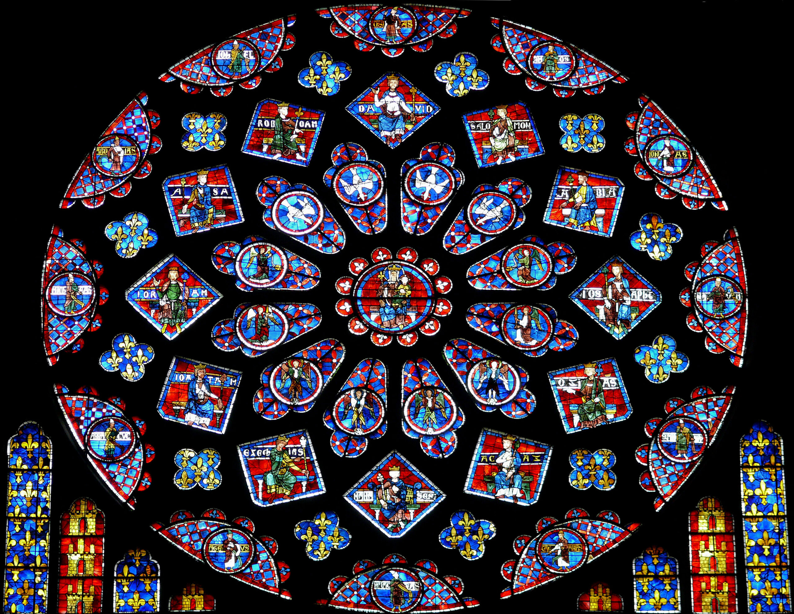 Chartres Rose du transept Nord