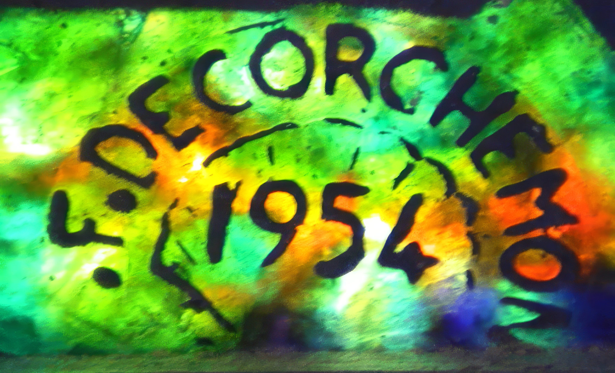 Gaillon Crucifixion 1954 signee François Decorchemont